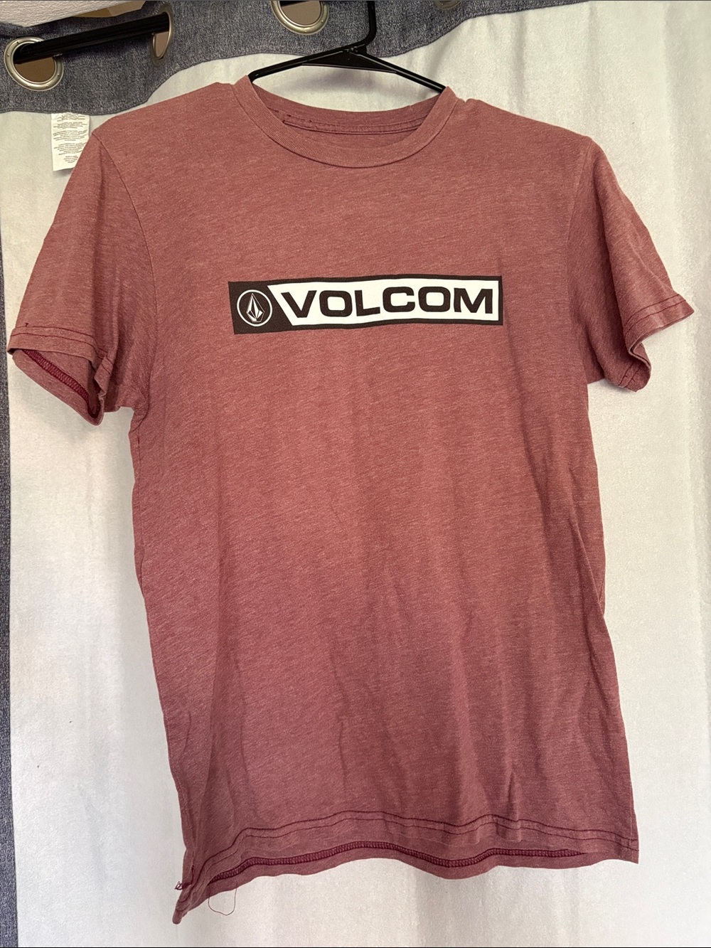 Volcom Dusty Rose Heather Logo Tee